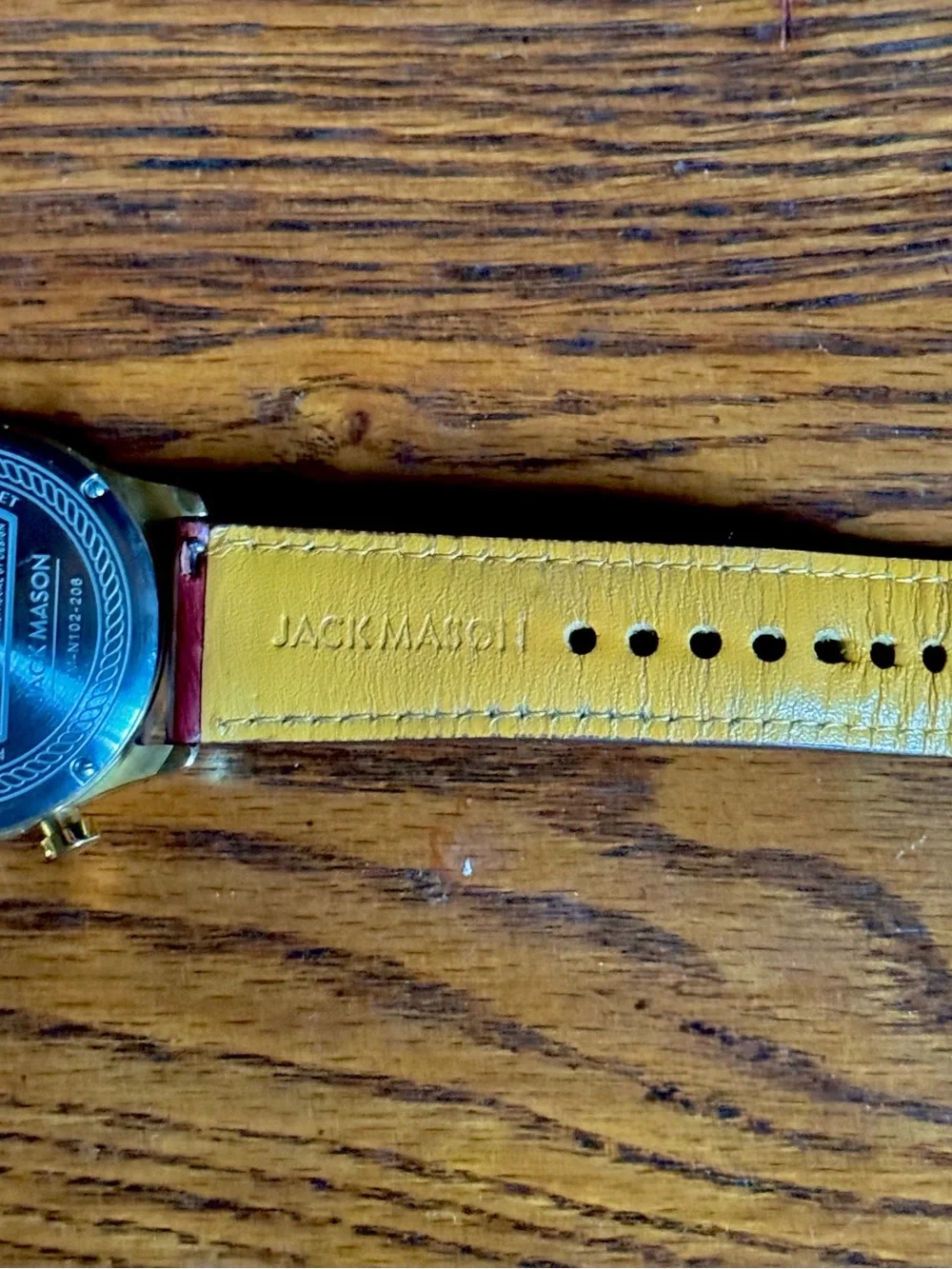 Jack Mason Chronograph Watch with Brown Leather Strap
